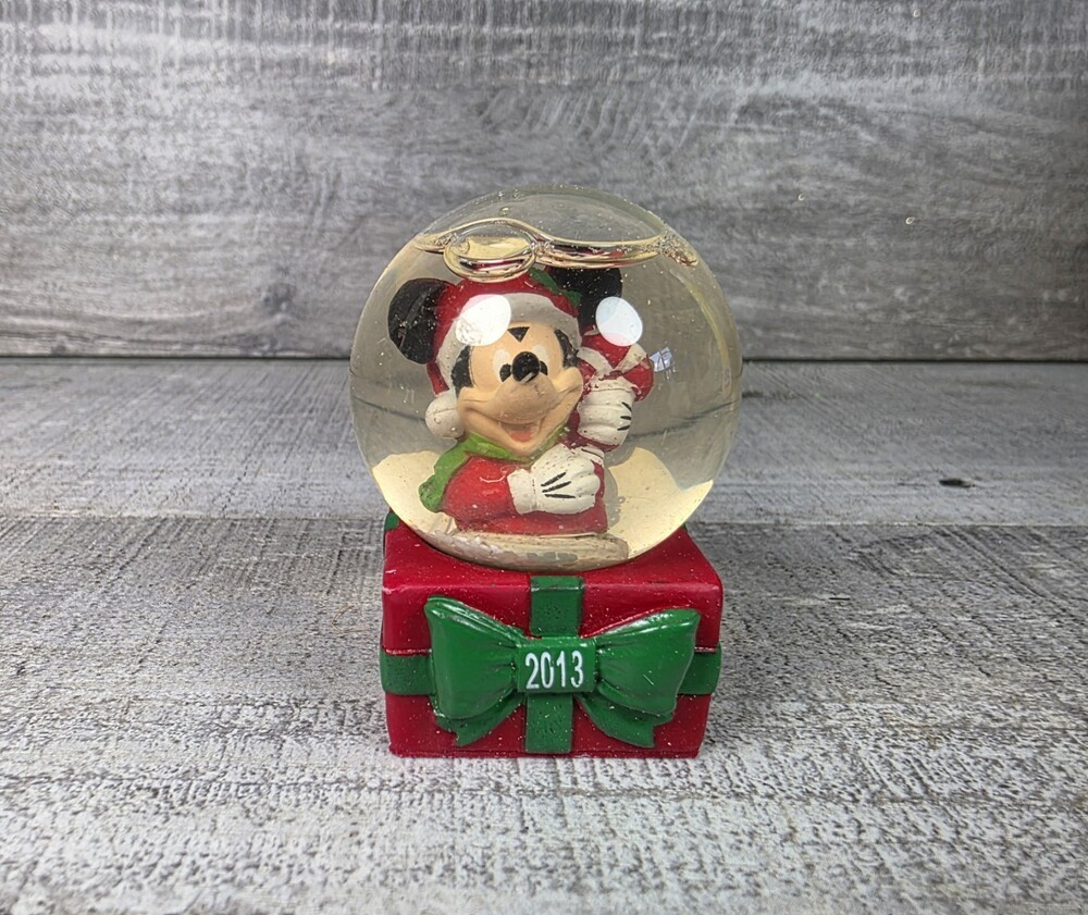Mickey Mouse Disney Christmas Collectible Miniature Snow Globe JCPenny 15a